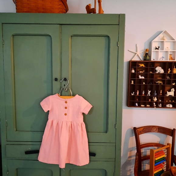 Dresses Handmade Linen Dress In Blush Poshmark